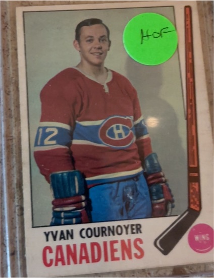 1969-70 Topps #6 Yvan Cournoyer — front