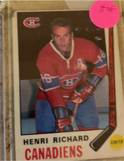 1969-70 Topps #11 Henri Richard — front