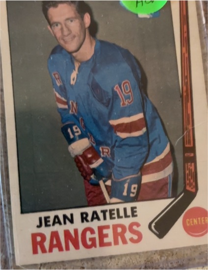 1969 Topps #42 Jean Ratelle — front