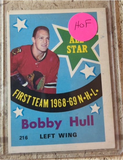 1969-70 O-Pee-Chee #216 Bobby Hull AS — front