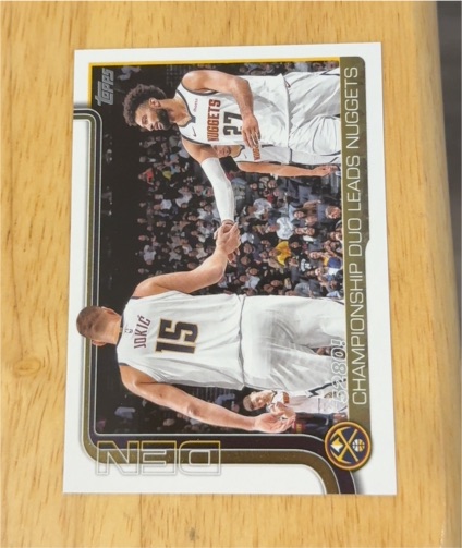 2025-26 Topps #286 Championship Duo Leads Nuggets Nikola Jokic & Jamal Murray — front