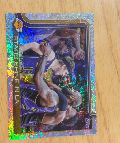 2025-26 Topps Showtime! #293 Stars Shine in LA Los Angeles Lakers — front
