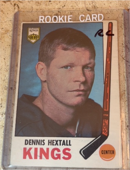 1969-70 Topps #107 Dennis Hextall — front