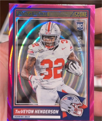 2025 Panini Score #59 TreVeyon Henderson — front