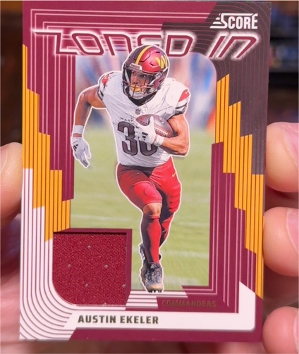 2025 Panini Score Zoned In #ZON-AER Austin Ekeler — front
