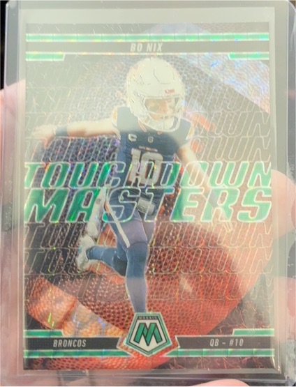 2025 Panini Mosaic #1 Bo Nix Touchdown Masters — front