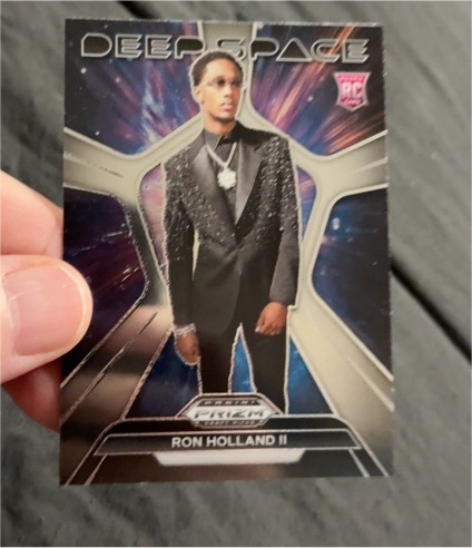 2024 Panini Prizm Draft Picks #3 Ron Holland II Deep Space Silver Prizm Rookie Card — front