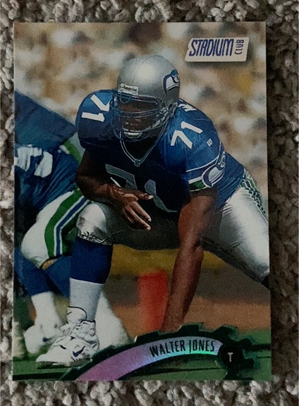 1991 Topps Stadium Club #T Walter Jones — front