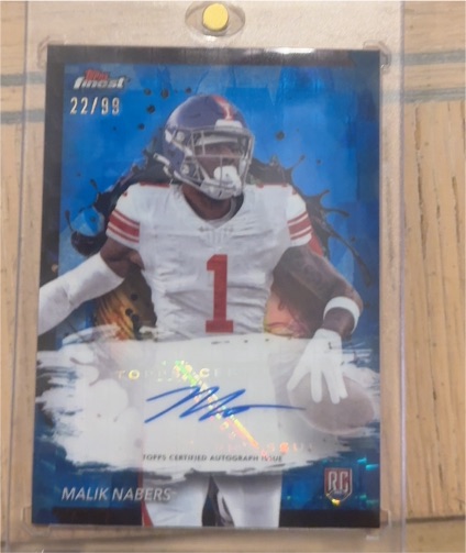 2024 Topps Finest #22 Malik Nabers — front