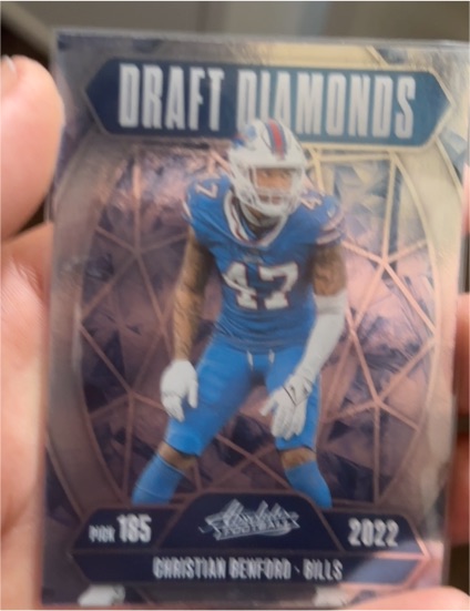 2022 Panini Absolute Draft Diamonds #185 Christian Benford — front