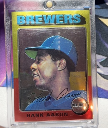 1975 Topps #660 Hank Aaron — front