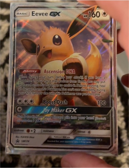 Pokemon Sun & Moon #SM174 Eevee GX — front