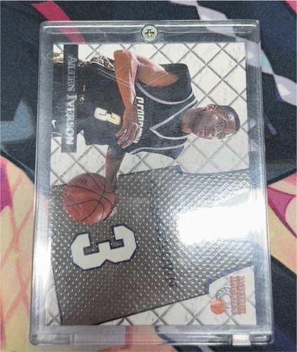 1996 Score Board Rookies College Jerseys #J1 Allen Iverson — front