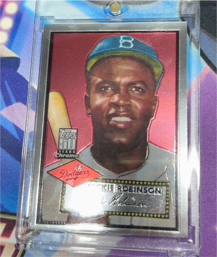 2000 Topps Chrome 50 Years #5 Jackie Robinson — front