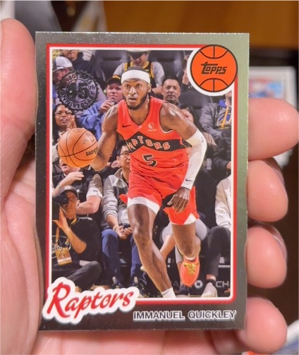 2025-26 Topps #80BK-8 Immanuel Quickley 1980-81 Topps Basketball — front
