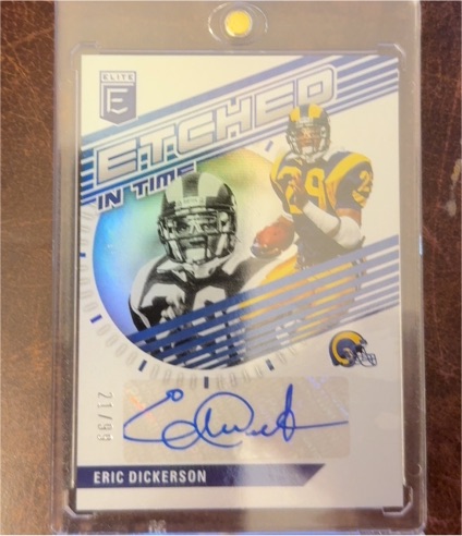2023 Donruss Elite Etched in Time #ET-ED Eric Dickerson — front