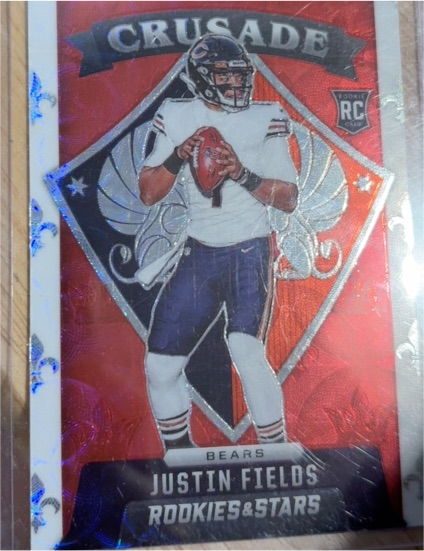 2021 Panini Rookies & Stars Crusade Red Scope Prizm #CR-23 Justin Fields — front