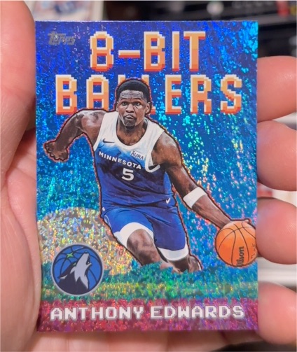 2025-26 Topps Basketball #8B-18 Anthony Edwards 8-Bit Ballers — front
