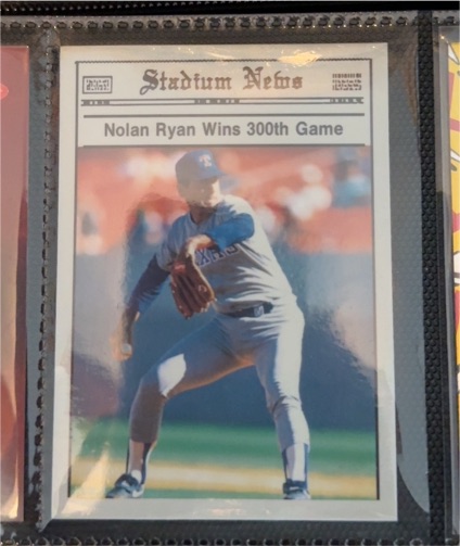 1990 Stadium News #NNO Nolan Ryan Wins 300th Game — front