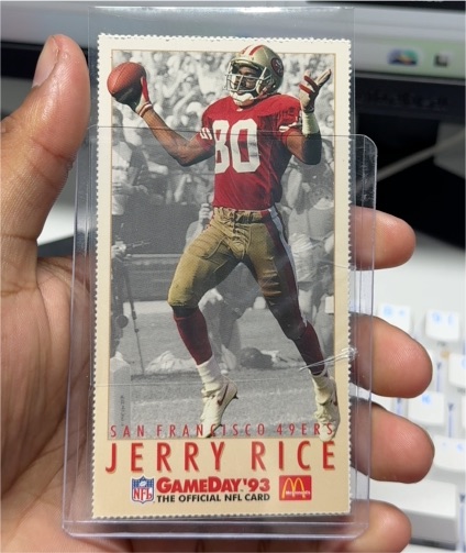 1993 McDonald's Gameday #15 Jerry Rice — front