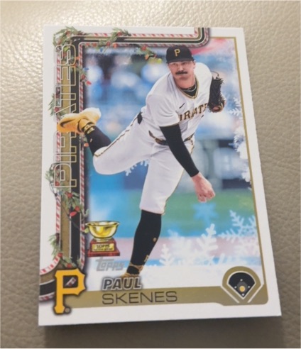 2025 Topps Holiday #H70 Paul Skenes — front