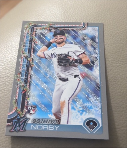 2025 Topps Holiday #H72 Connor Norby — front