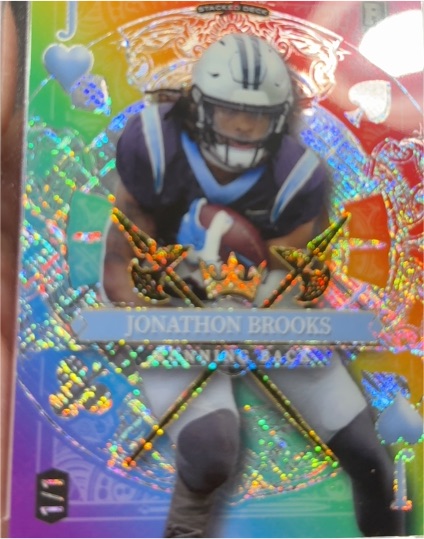 2024 Wild Card 5 Card Draw Stacked Deck #SDJD-JBN Jonathon Brooks — front