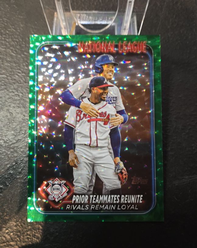 2024 Topps #481 Prior Teammates Reunite Freddie Freeman Ozzie Albies — front