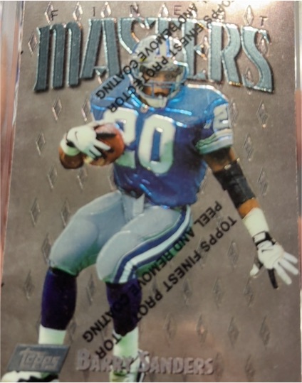 1997 Topps Finest Masters #140 Barry Sanders — front