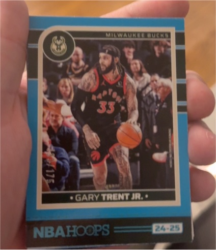 2024-25 Panini NBA Hoops #24-25 Gary Trent Jr. — front
