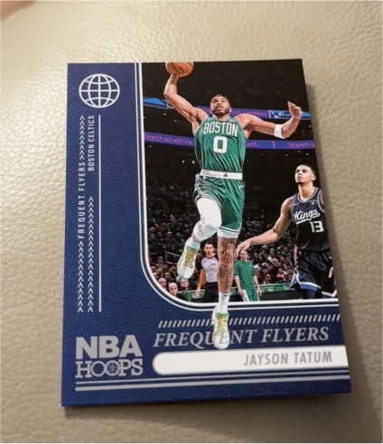 2024-25 Panini NBA Hoops #2 Jayson Tatum Frequent Flyers — front