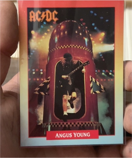 1991 Brockum Rock Cards #13 Angus Young — front