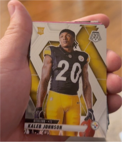 2025 Panini Mosaic #289 Kaleb Johnson — front