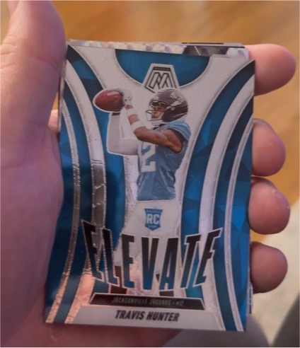 2025 Panini Mosaic #1 Travis Hunter Elevate Rookie — front