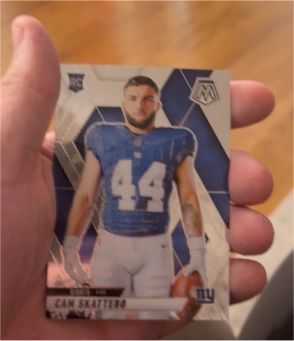 2025 Panini Mosaic #271 Cam Skattebo Rookie Variation — front