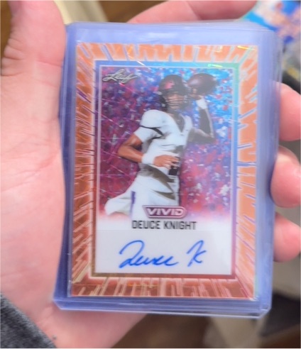 2025 Leaf Vivid #BA-DK1 Deuce Knight — front