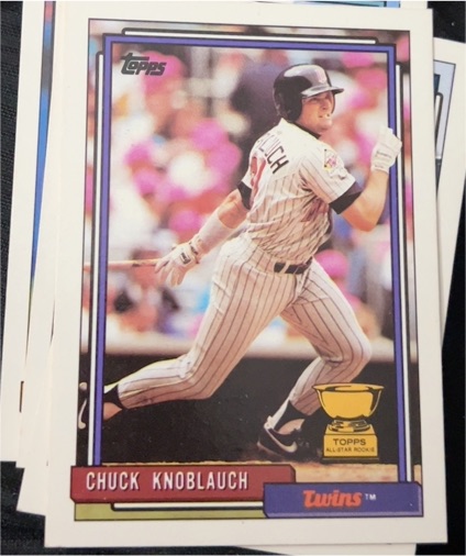 1992 Topps #23 Chuck Knoblauch — front