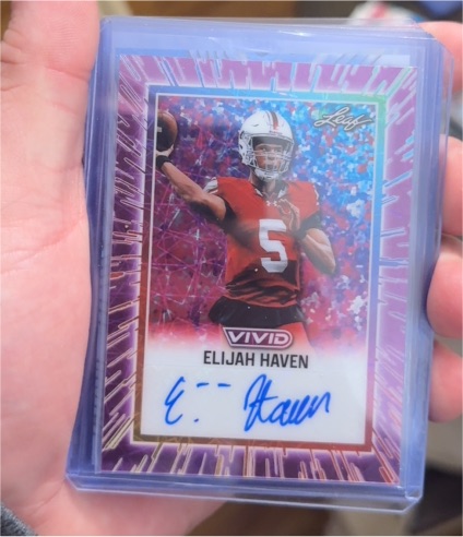 2025 Leaf Vivid #BA-EH1 Elijah Haven — front