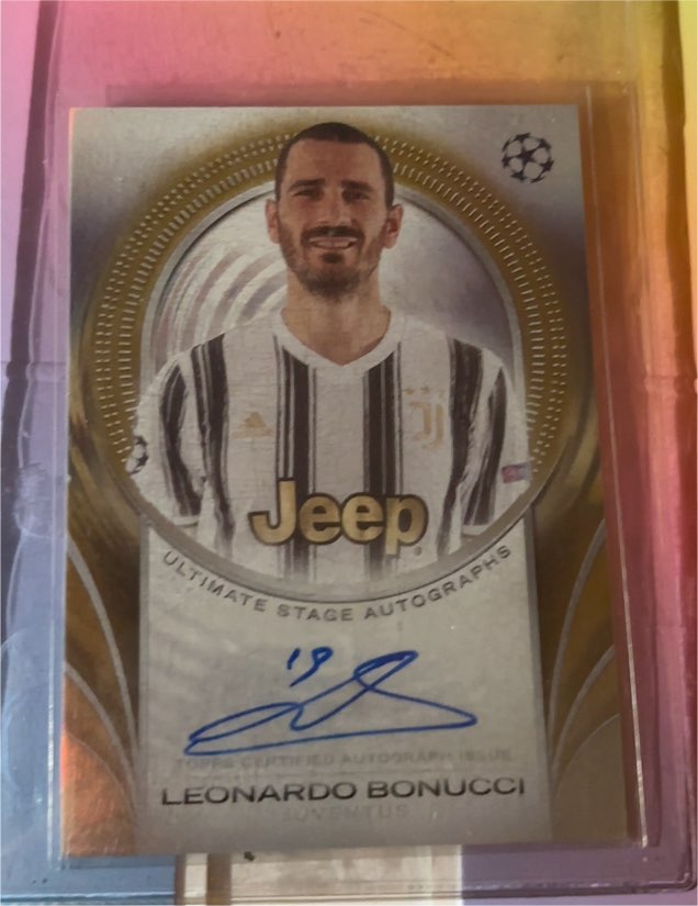 2024-25 Topps UEFA Soccer #USA-LB Leonardo Bonucci Ultimate Stage Autographs — front