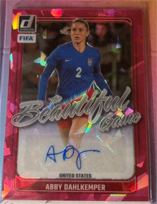 2024-25 Donruss #BG-AD Abby Dahlkemper Beautiful Game Autographs — front
