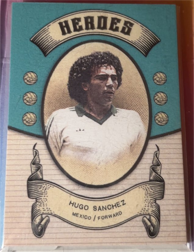 2024 Futera Vintage Football Heroes #FH Hugo Sanchez — front