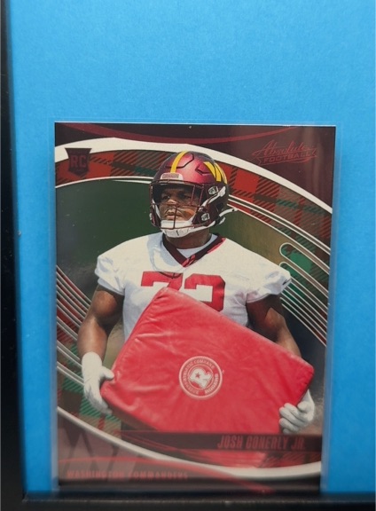 2025 Panini Absolute #145 Josh Conerly Jr Red & Green — front