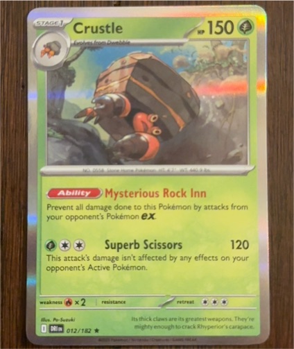2025 Pokemon TCG Scarlet & Violet Destined Rivals #012 Crustle — front