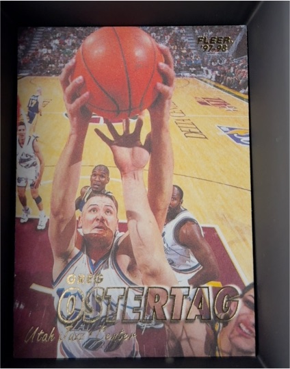 1997-98 Fleer #113 Greg Ostertag Utah Jazz — front