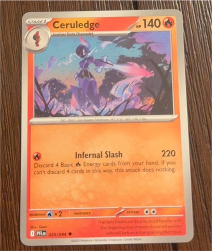 2025 Pokémon ME02 #020 Ceruledge — front
