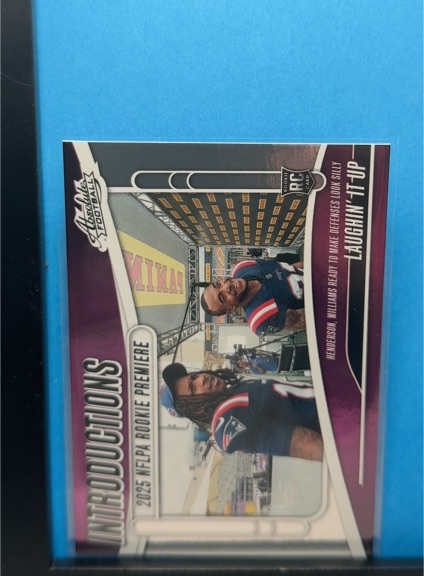 2025 Panini Absolute Introductions #I-THN Tre'Veyon Henderson & Kyle Williams Laughin It Up — front