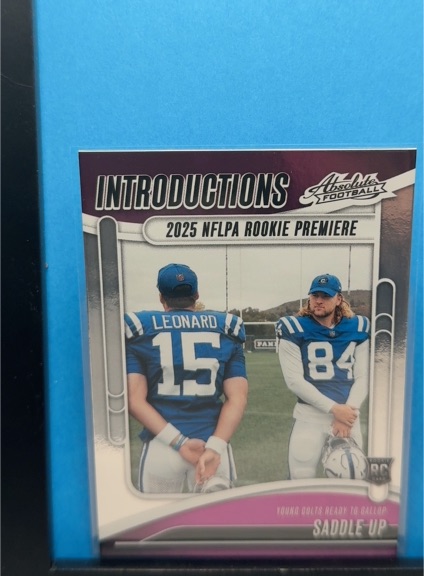 2025 Panini Absolute Introductions #I-RLD Tyler Warren / Riley Leonard — front