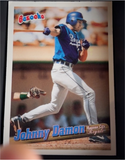 1996 Topps Bazooka #125 Johnny Damon — front