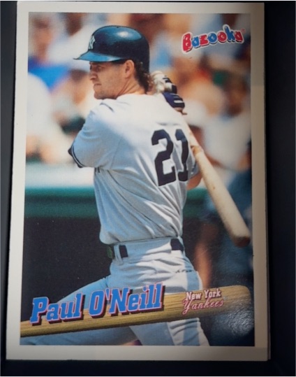 1996 Topps Bazooka #128 Paul O'Neill — front