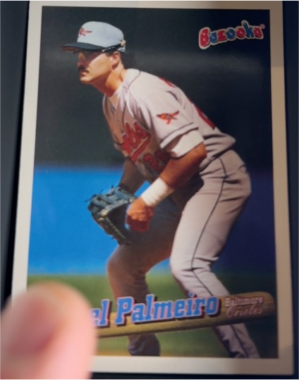 1996 Topps Bazooka #102 Rafael Palmeiro Baltimore Orioles — front